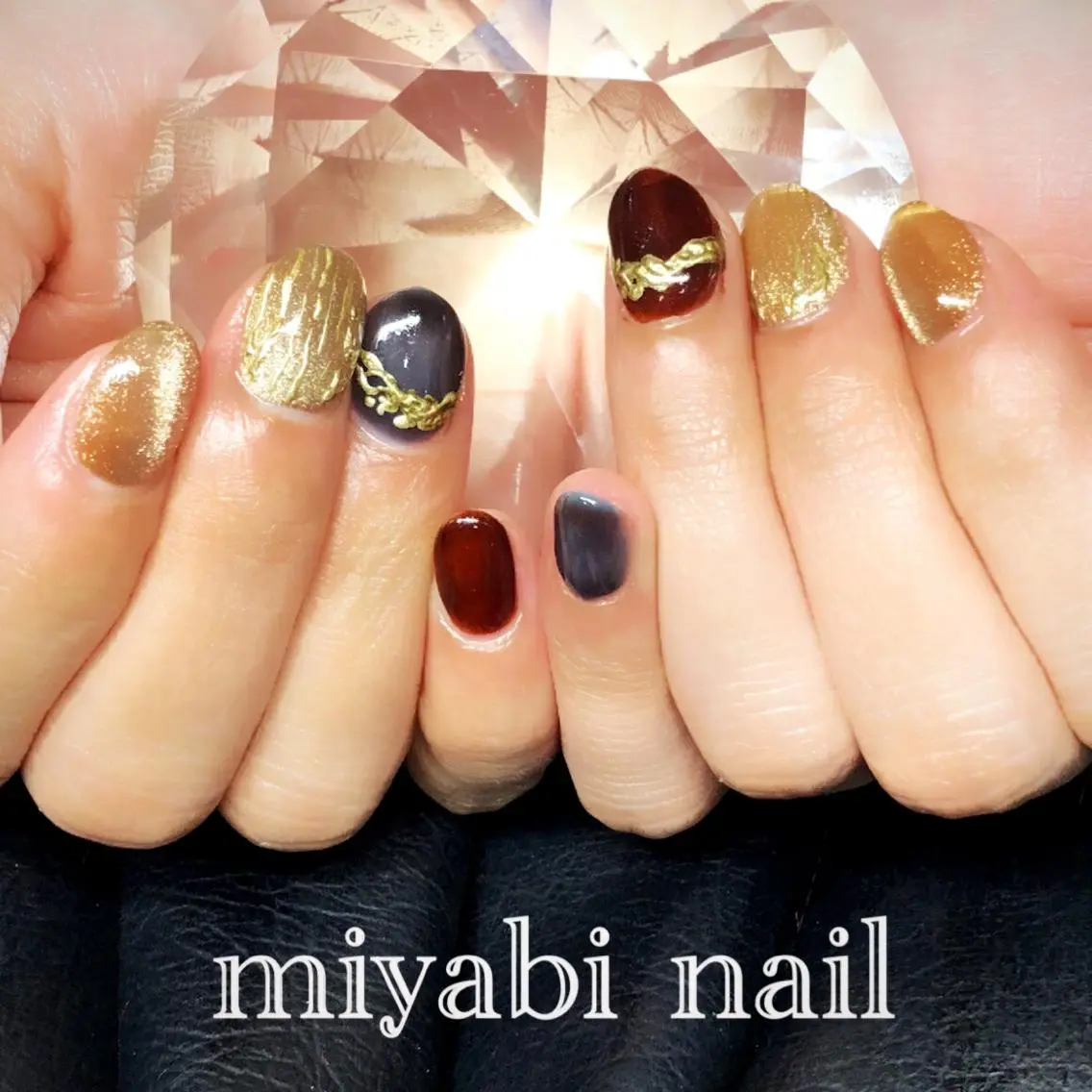 ネイル アートネイル クリアネイル ジェルネイル マグネットネイル 持ち込み その他(ネイル) miyabi nail 桂川駅近くのネイルデザイン