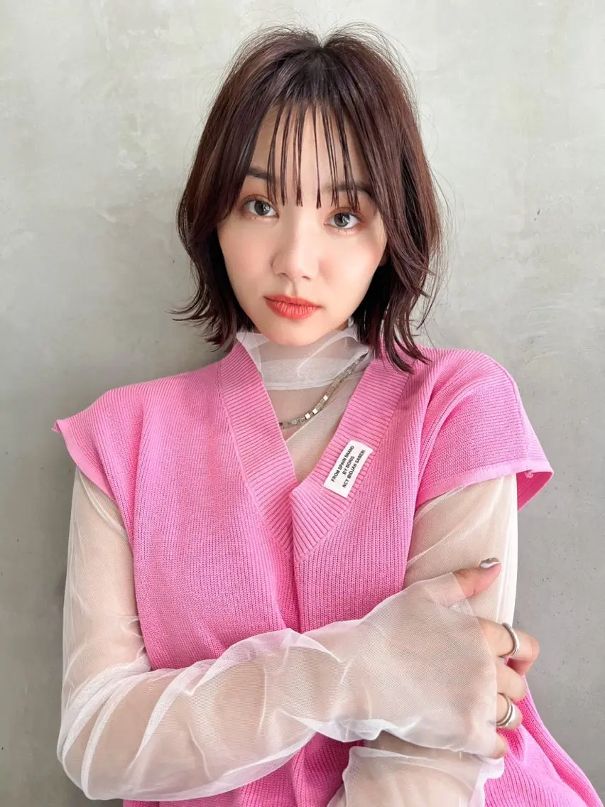 ショート カラー パーマ ヘアアレンジ カット ヘアカラー ✂️ボブ/レイヤー /艶カラー🌷喜美花のヘアスタイル