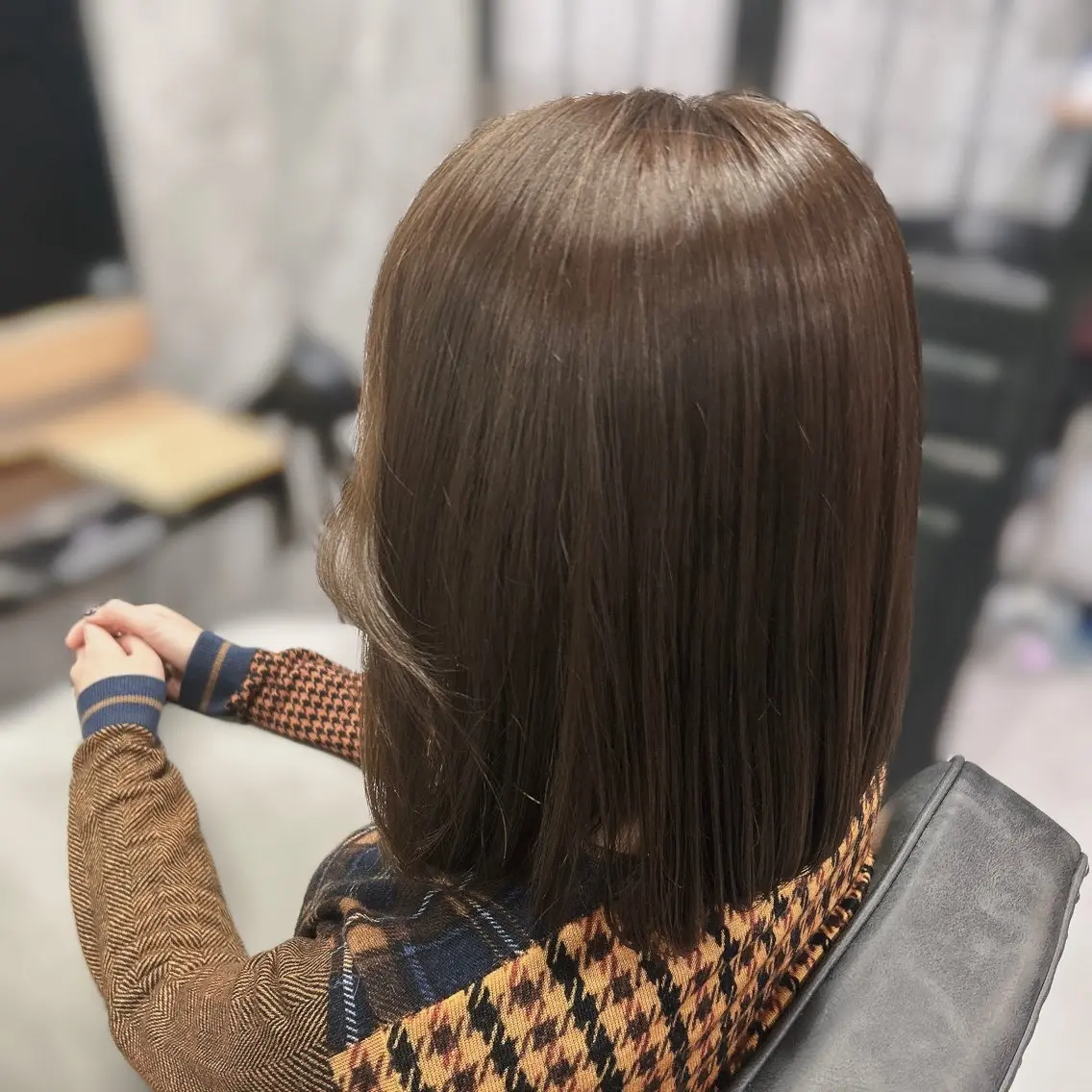 カラー ブラウンカラー 中内 美空のヘアスタイル