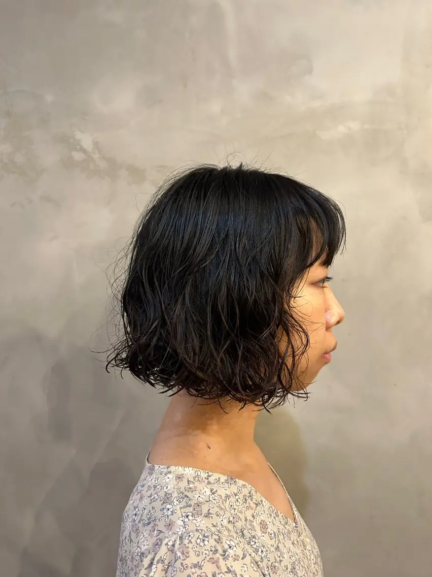 ミディアム パーマ ミディアムパーマ プードルパーマ 🌿ボブ パーマ高橋啓太🌿のヘアスタイル