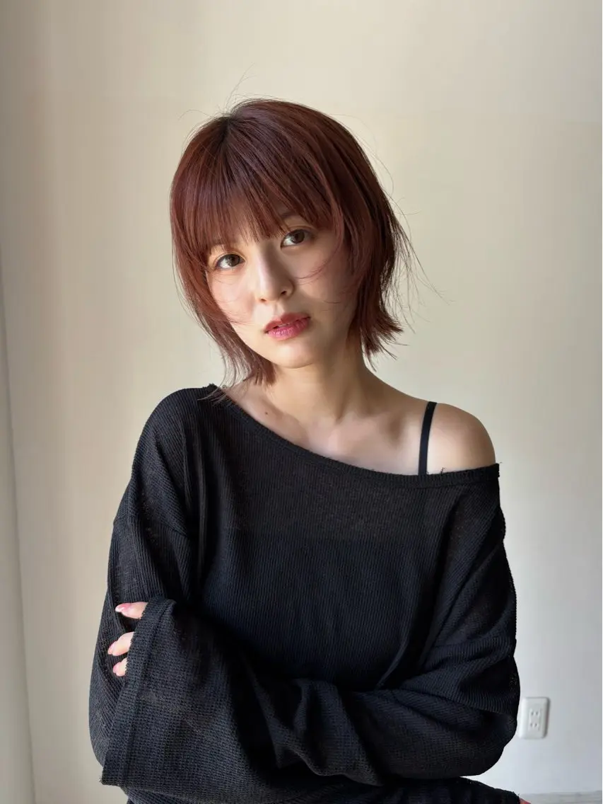 ショート 透明感カラー💎 似合わせ/小由葵のヘアスタイル