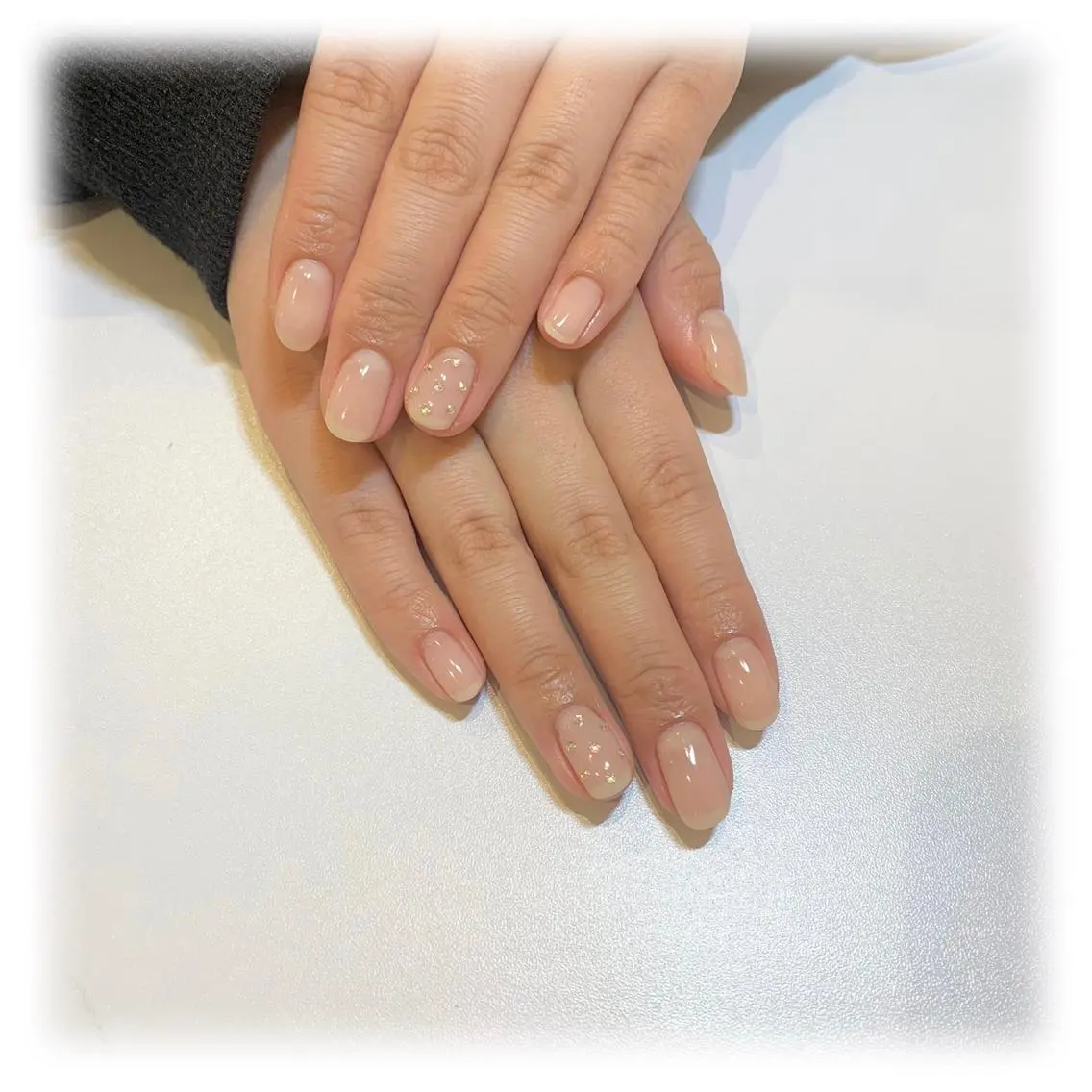 ネイル アートネイル クリアネイル ピンク ui nailのネイルデザイン