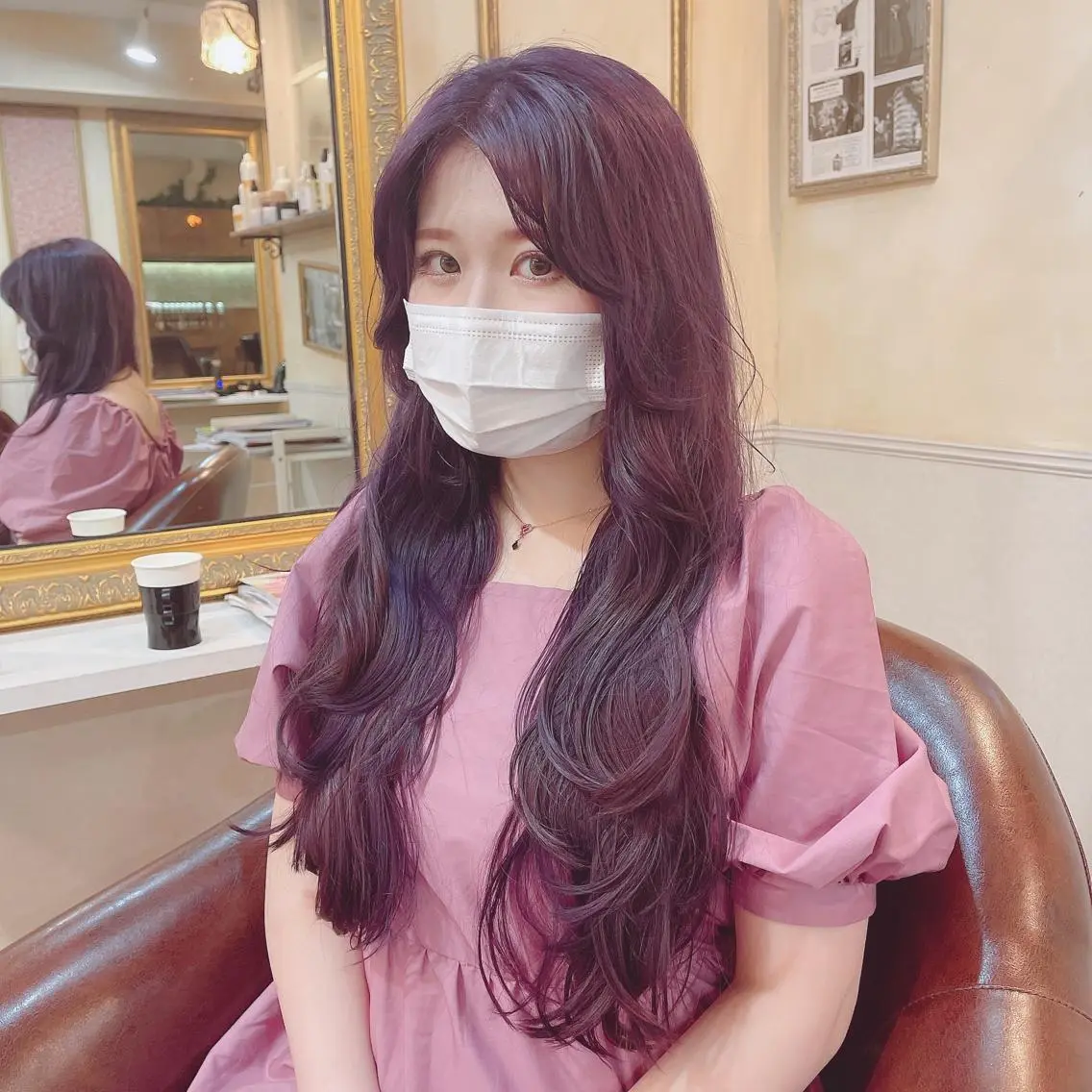 ロング カラー 岩谷/ブリーチ 🪽透明感カラーのヘアスタイル
