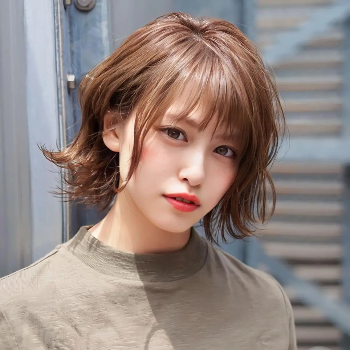 ミディアム カラー パーマ ヘアアレンジ メンズ キッズ ネイル マツエク・マツパ アイブロウ メンズインナーカラー メンズ韓国風 黒髪 ブルーカラー ブルーブラック 渋谷レイヤーカット❌ 縮毛矯正専門/武田涼のヘアスタイル