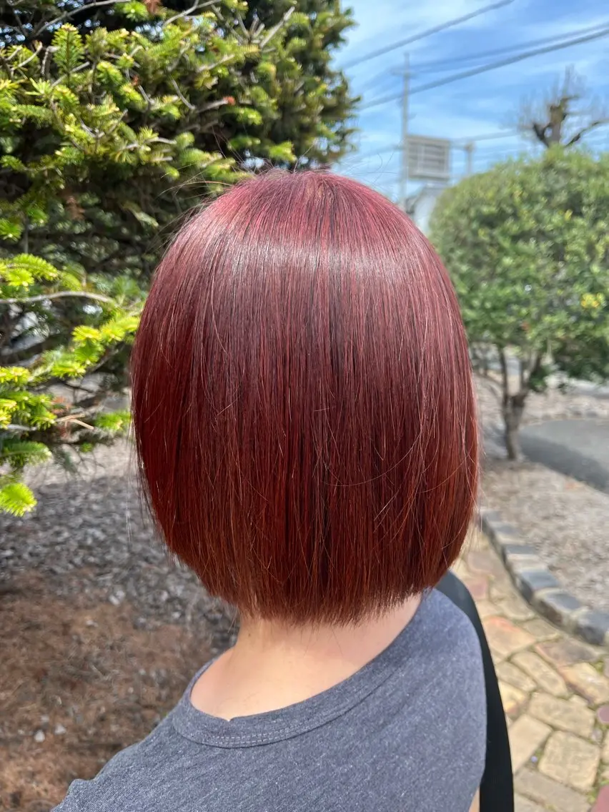 ミディアム カット ヘアカラー 西田 早輝子🍊のヘアスタイル