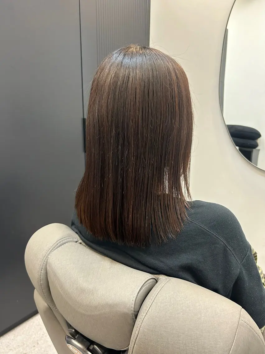 デザインカット+美髪ケア上質カラー+バイカルテトリートメントの写真