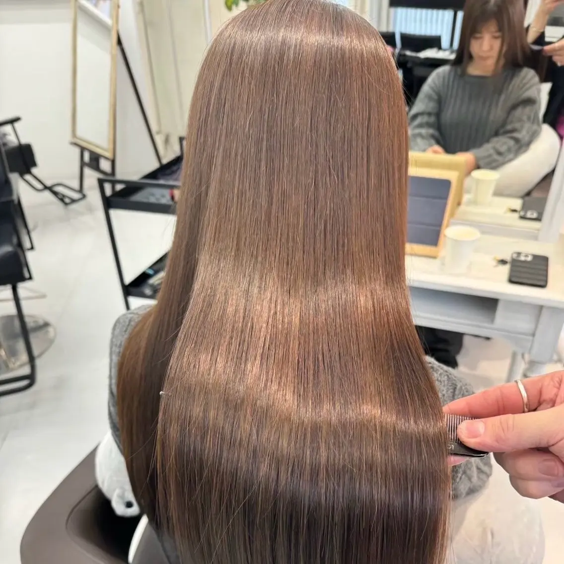 ロング 縮毛矯正 透明感カラー💫 Katsukiのヘアスタイル
