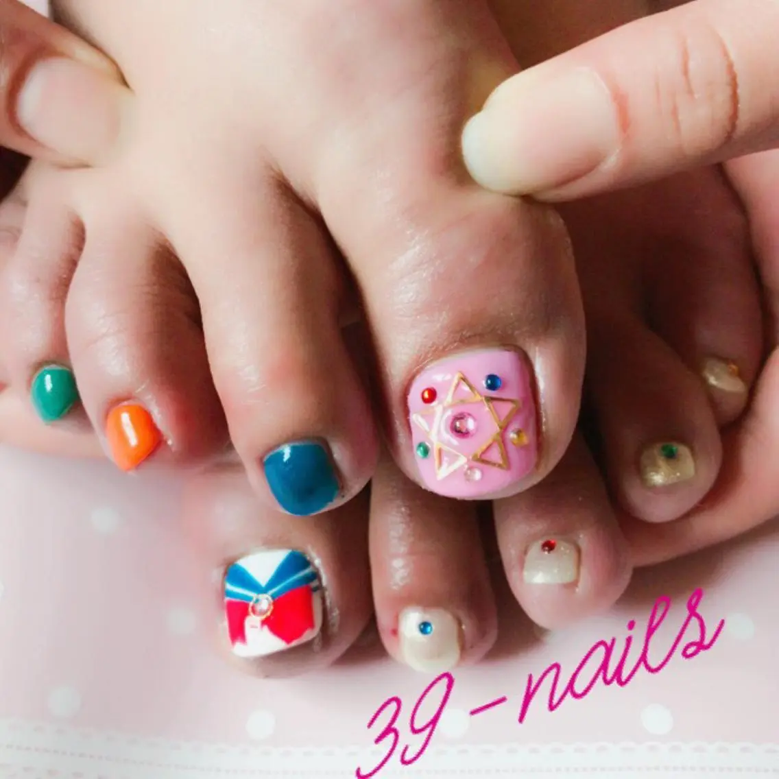 ネイル フットネイル 持ち込み 39-nails EharaMikuのネイルデザイン