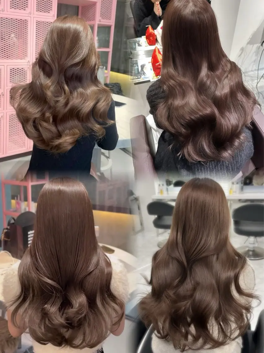 ロング カラー 透明感カラー ヘアカラー ✨ ラフィス川崎✨ しゅけ髪質改善カラーのヘアスタイル