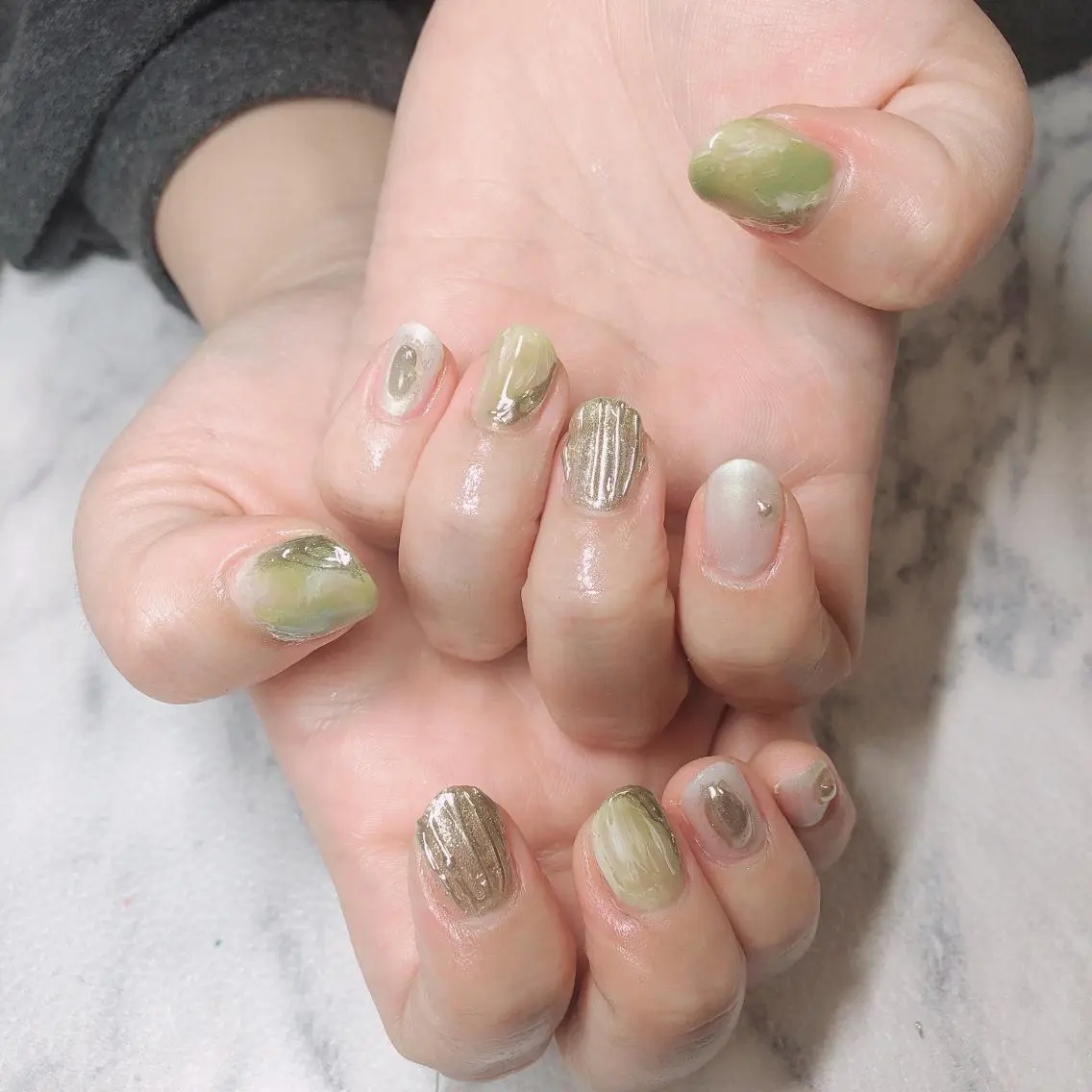 ネイル 持ち込み 結城 怜菜のネイルデザイン