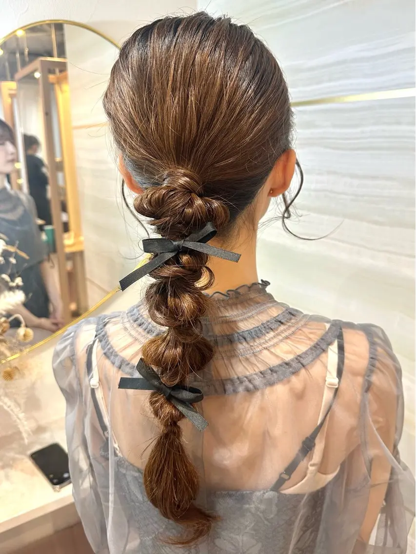 🎀ヘアセット/ヘアアレンジ🎀結婚式/お呼ばれヘア💗の写真