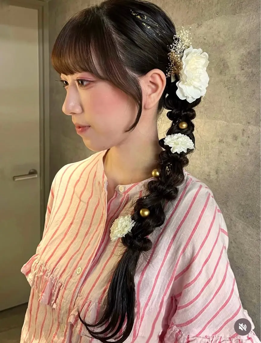 ヘアアレンジ 成人式 mako / CREAMのヘアスタイル