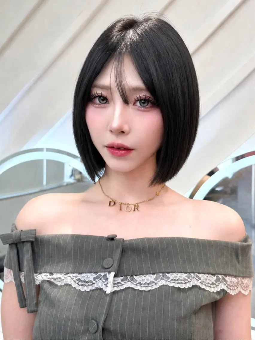 ミディアム カット トリートメント 渋谷ボブ🤍/髪質 改善/縮毛矯正/瑞月のヘアスタイル