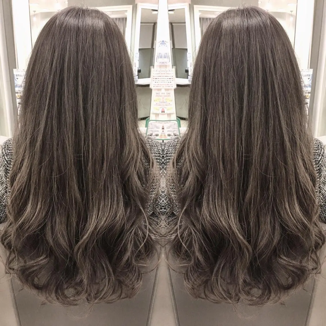 ロング カラー イルミナカラー box mico. mutsumiのヘアスタイル