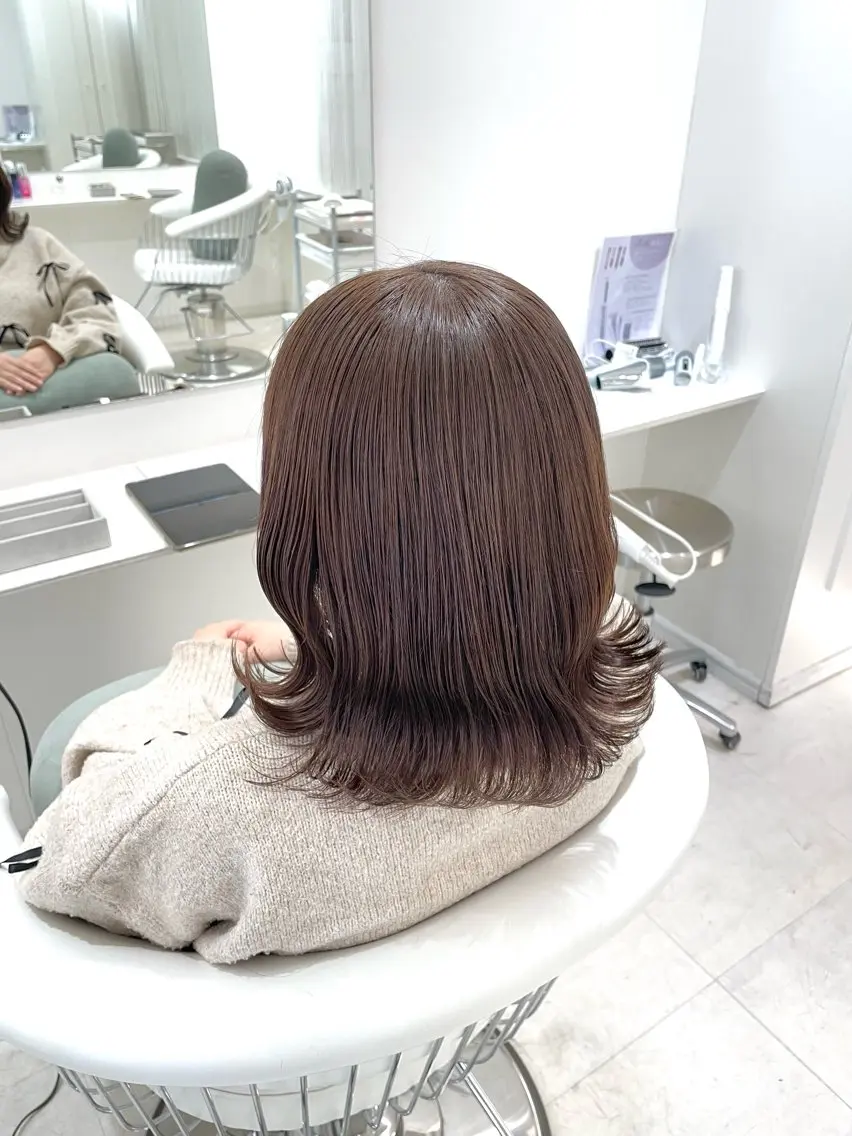 ミディアム カラー ParveMix 🩶🫧入江 香名のヘアスタイル