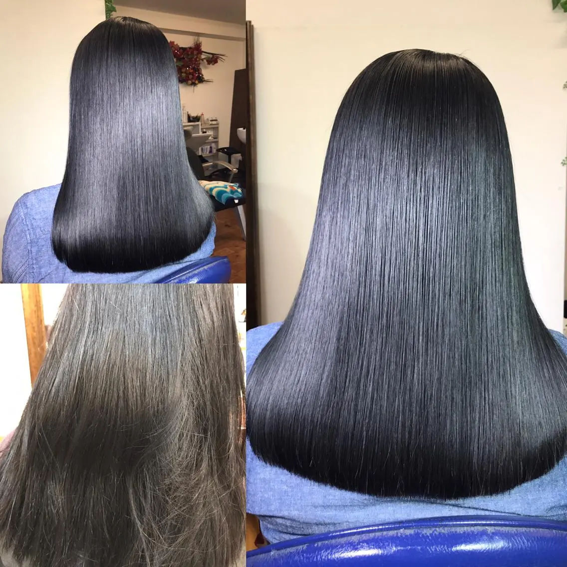 セミロング 縮毛矯正 江袋 敏昭のヘアスタイル