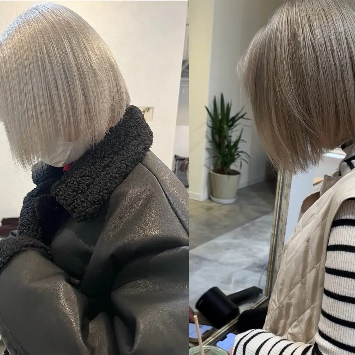 カラー 巣山 友莉のヘアスタイル