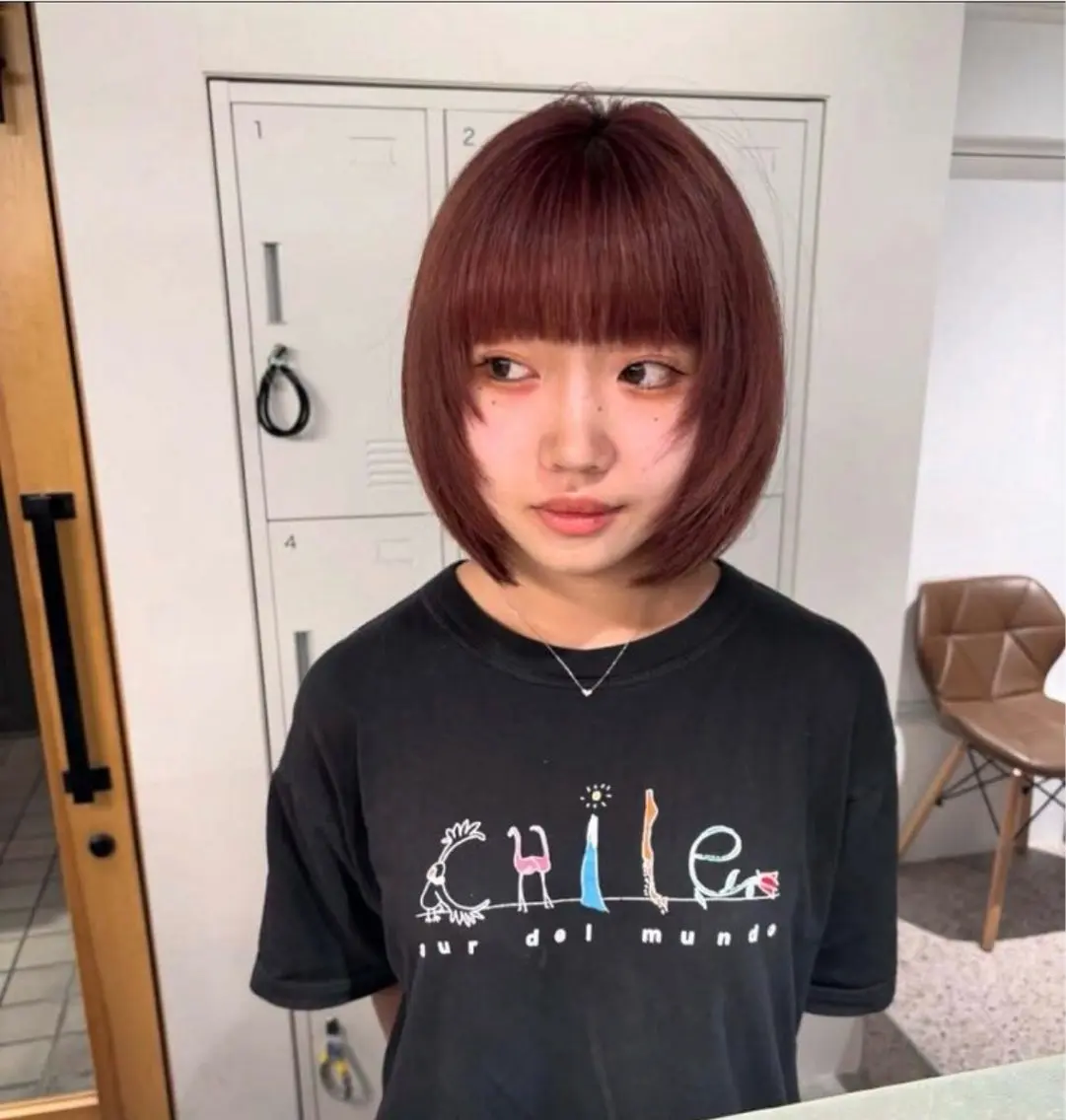 カラー ヘアカラー hinakoカラー モデル募集のヘアスタイル
