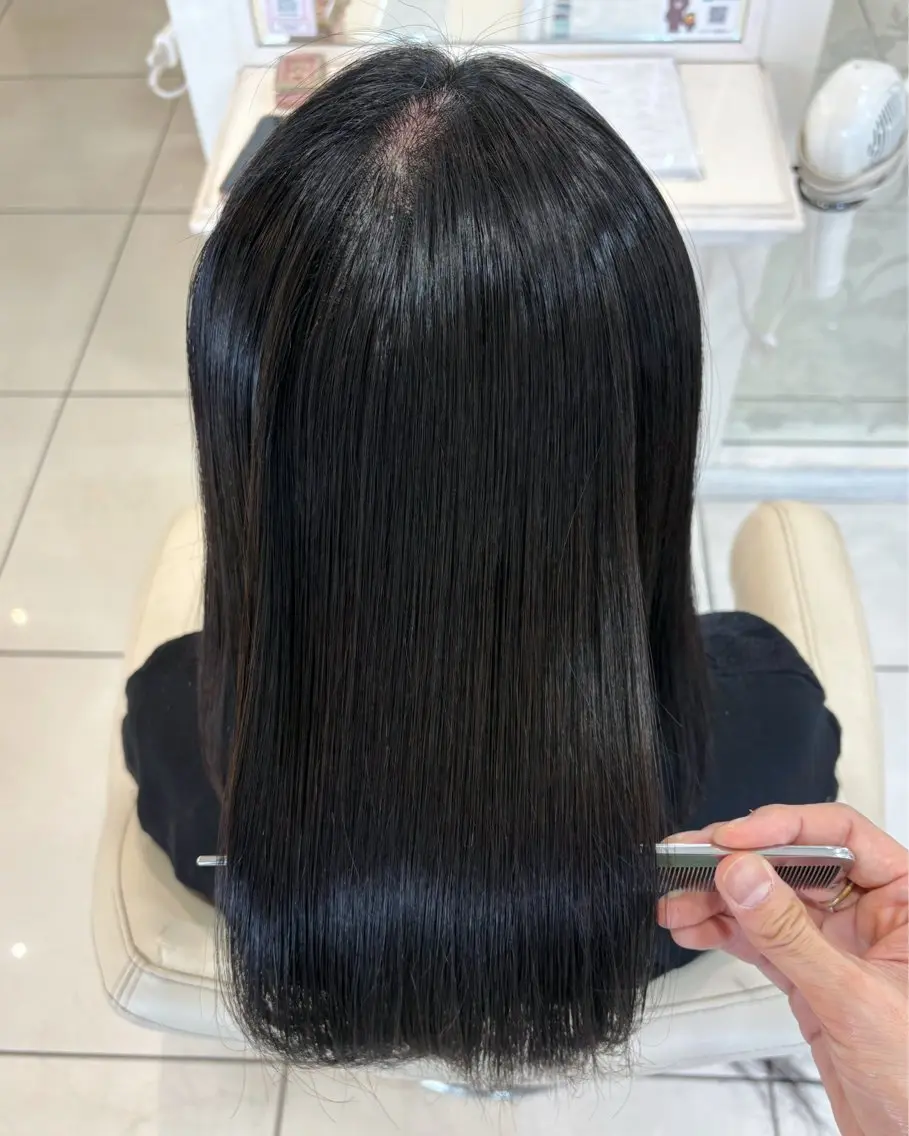 ミディアム 縮毛矯正 カット 縮毛矯正 トリートメント 高橋 佑のヘアスタイル