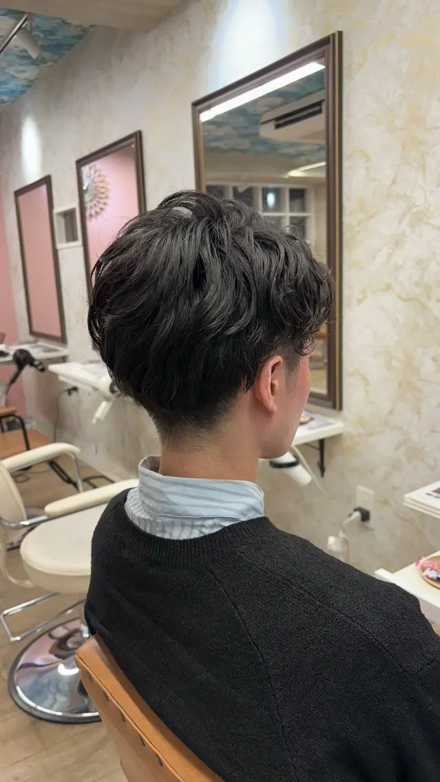 パーマ メンズ メンズパーマ カット トリートメント 髪質改善/ メンズカット・パーマのヘアスタイル