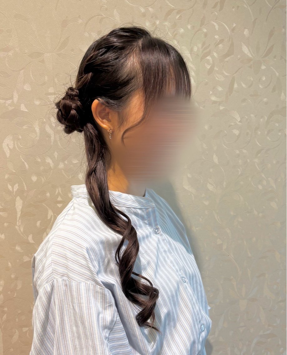 ロング ヘアアレンジ ヘアセット さくら🐼名取/へア セット/透明感カラーのヘアスタイル