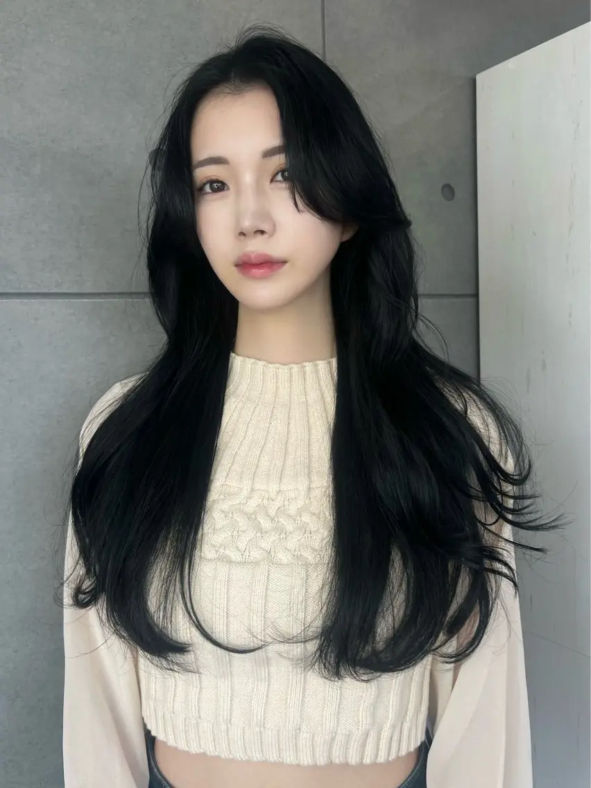 ロング カラー カット ヘアカラー misato 🤍のヘアスタイル