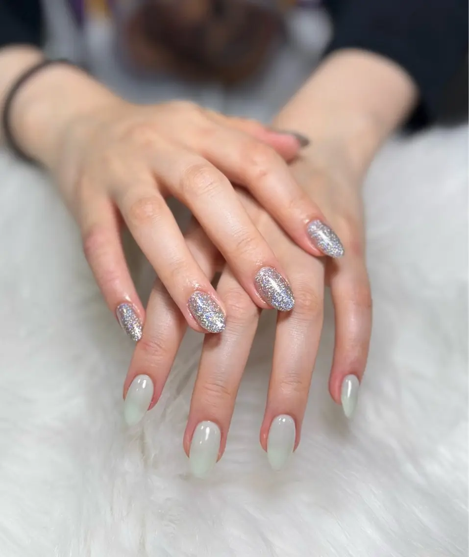 ネイル オーロラネイル チークネイル フットネイル フレンチネイル ジェルネイル Nichi Nailsのネイルデザイン