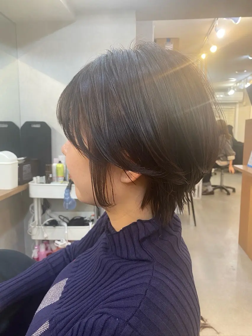ショート カット ヘアカラー トリートメント 🫧透明感カラー🫧 佐野花苗[新宿]のヘアスタイル