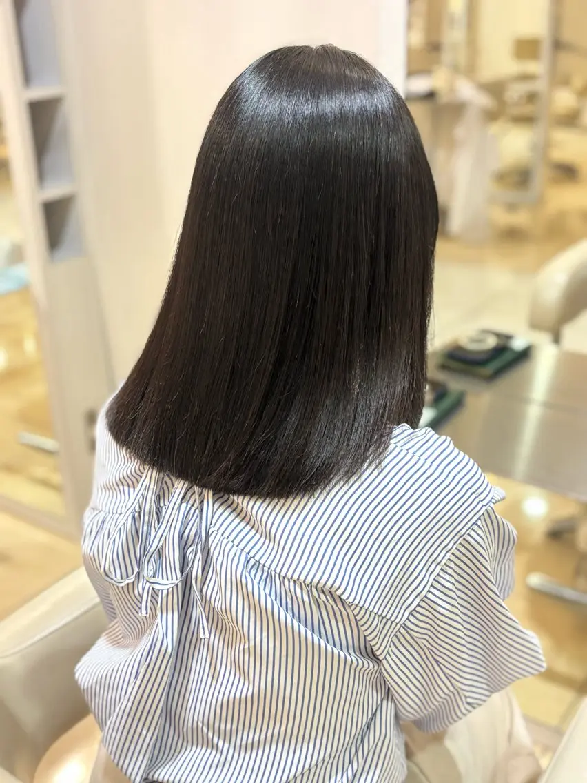 ロング 髪質改善 縮毛矯正 トリートメント 縮毛矯正 トリートメント 💖改善カラー 板倉百花💖のヘアスタイル