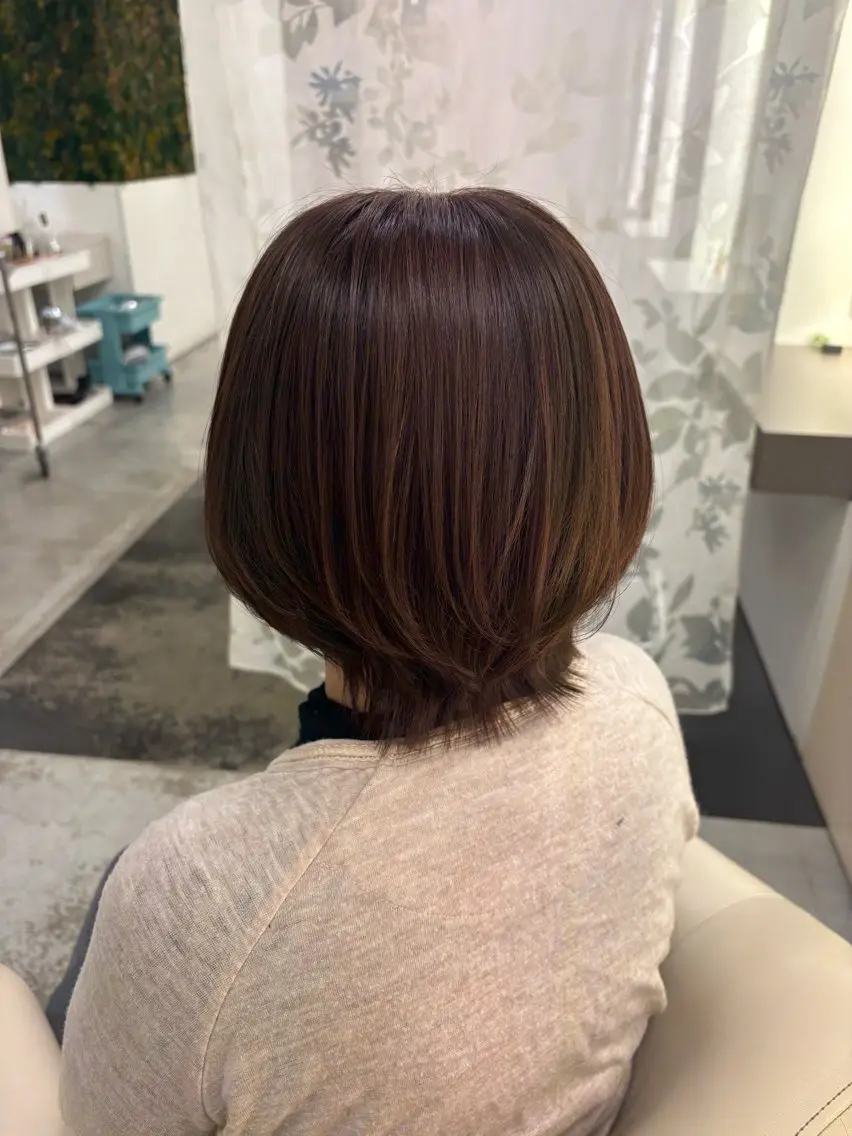 ミディアム カット ヘアカラー 田村 匡世のヘアスタイル