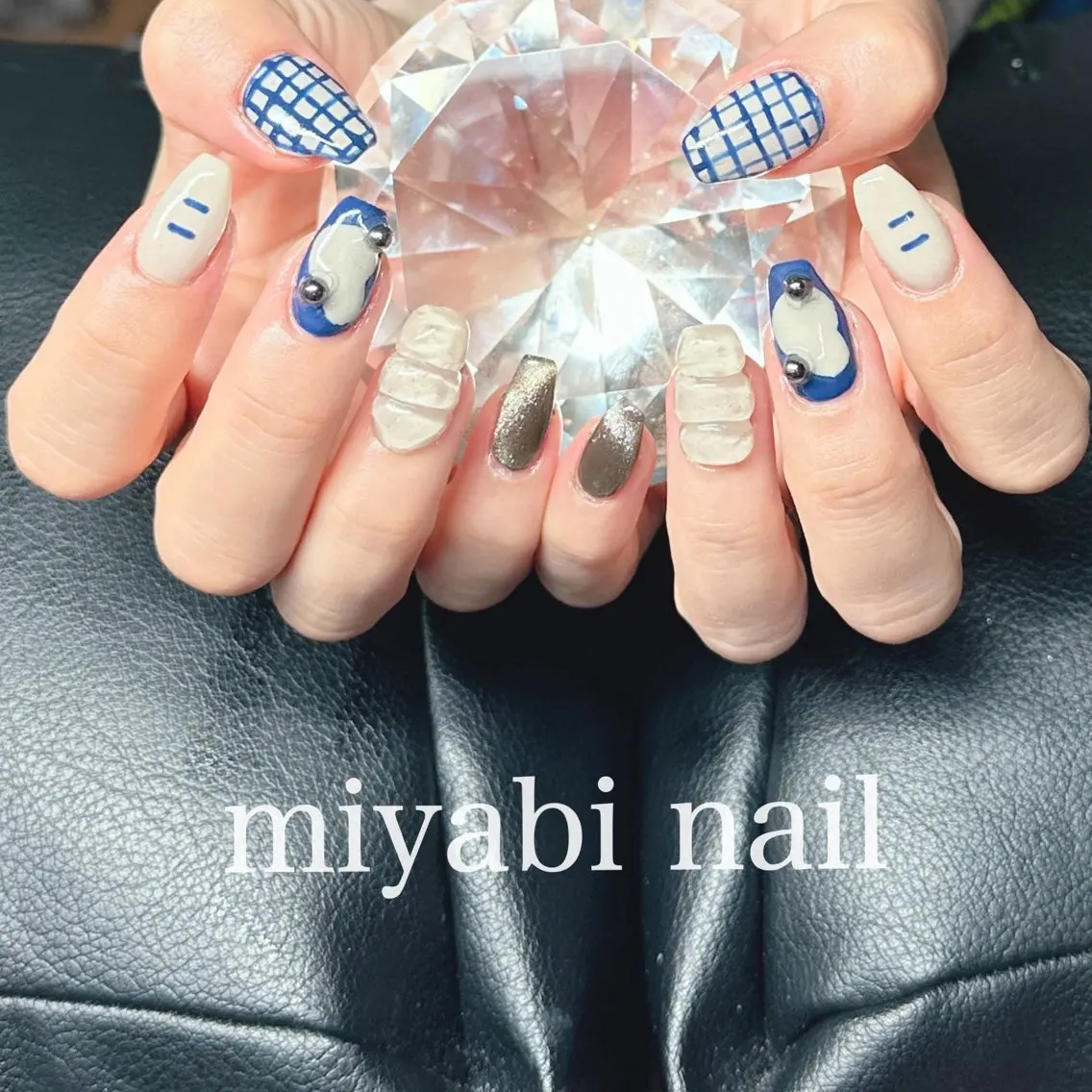 ネイル アートネイル ジェルネイル 持ち込み ハンドネイル miyabi nail 桂川駅近くのネイルデザイン