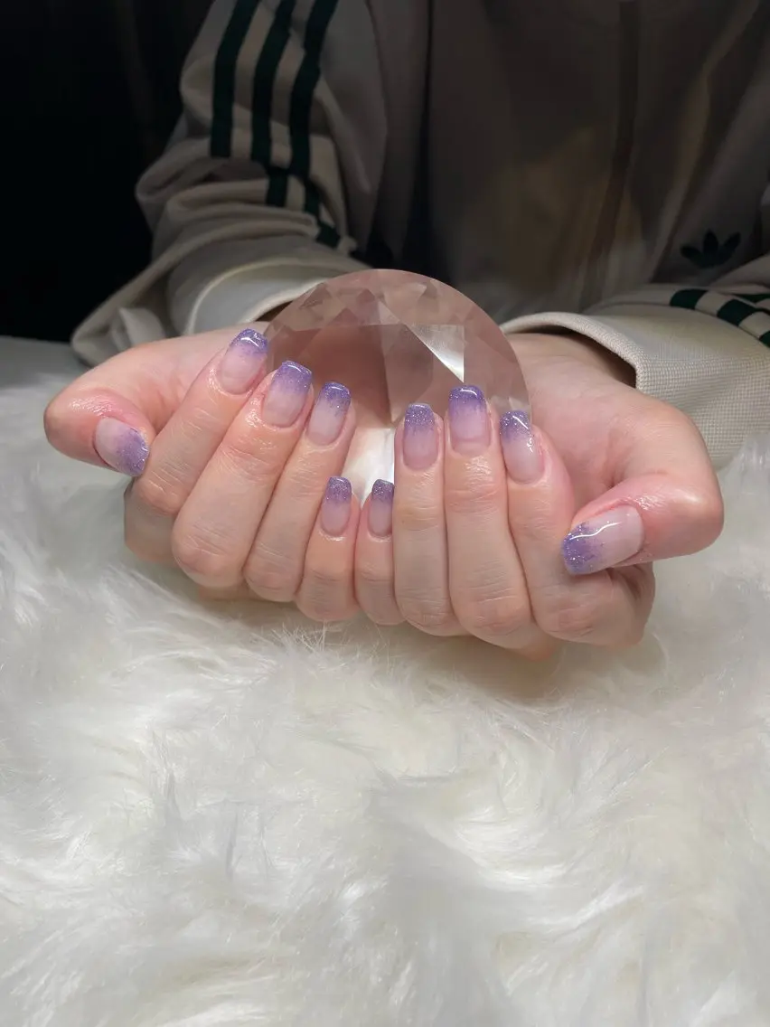 ネイル グラデーション パープル RAMU 【cutill】のネイルデザイン