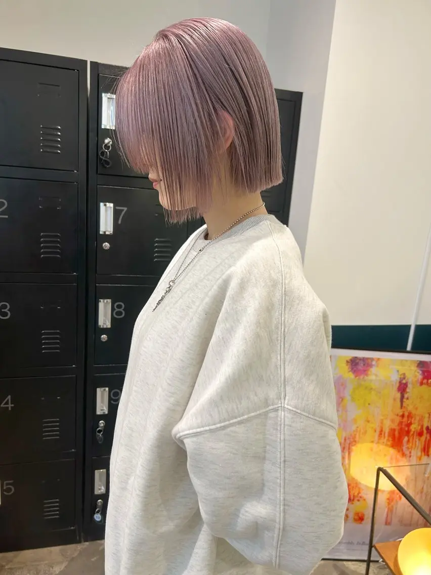 ショート カラー ラベンダーカラー ピンクカラー カット ヘアカラー カラーリスト菅野 竜矢🌈のヘアスタイル