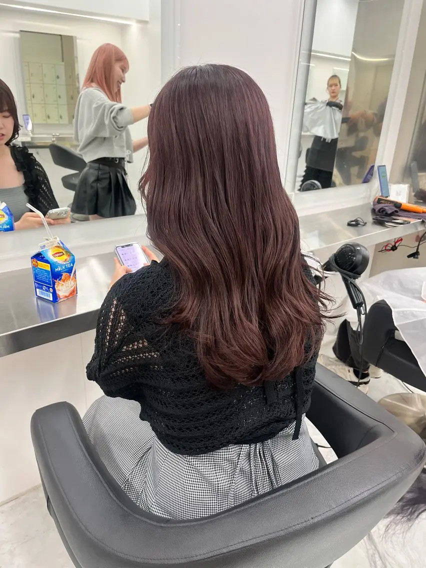 セミロング カラー ヘアアレンジ ヘアカラー トリートメント 愛されカラー🩷 はるなのヘアスタイル