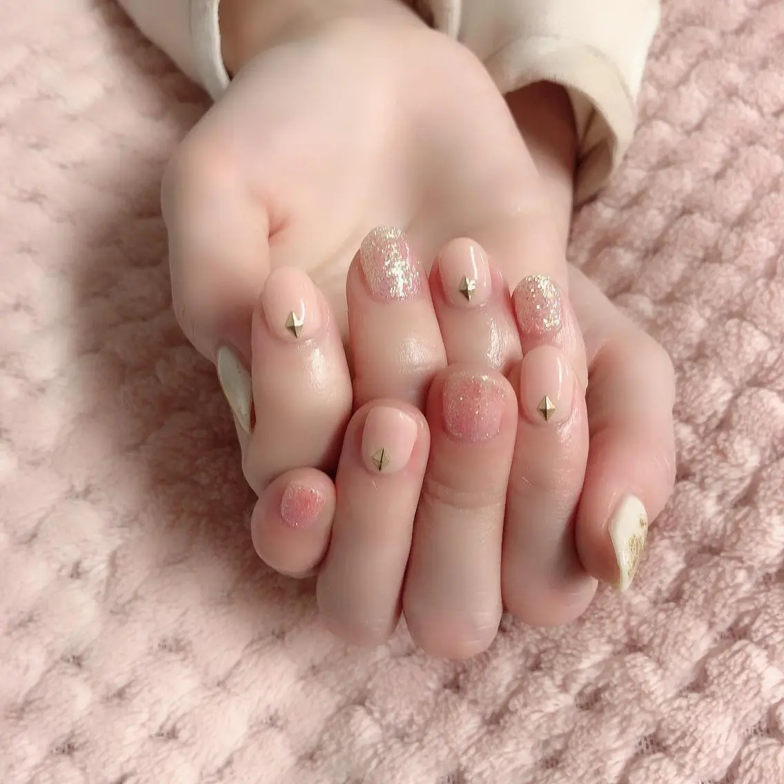 ネイル オフィスネイル ピンク ono megumiのネイルデザイン
