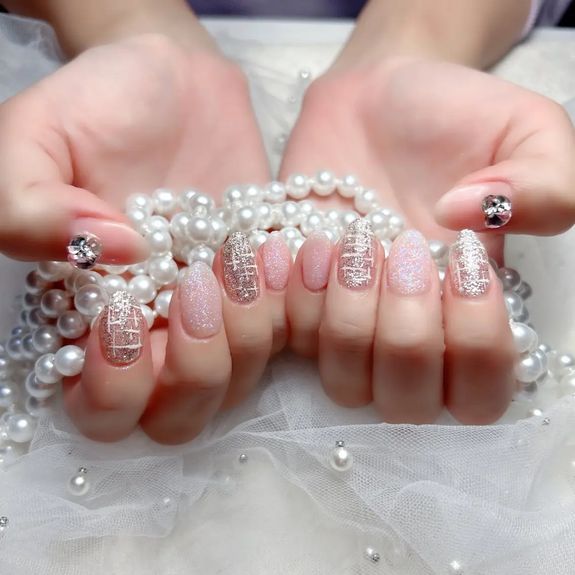 ネイル ハンドネイル M 🌷Nail 長さだし専門店のネイルデザイン