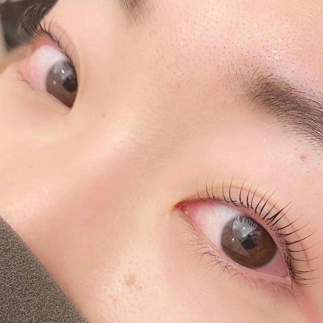 マツエク・マツパ バインドロック フラットラッシュ まつげパーマ 一重×まつ毛パーマ まつ毛パーマ/眉毛 /マツエク🩵りかのマツエク・マツパデザイン