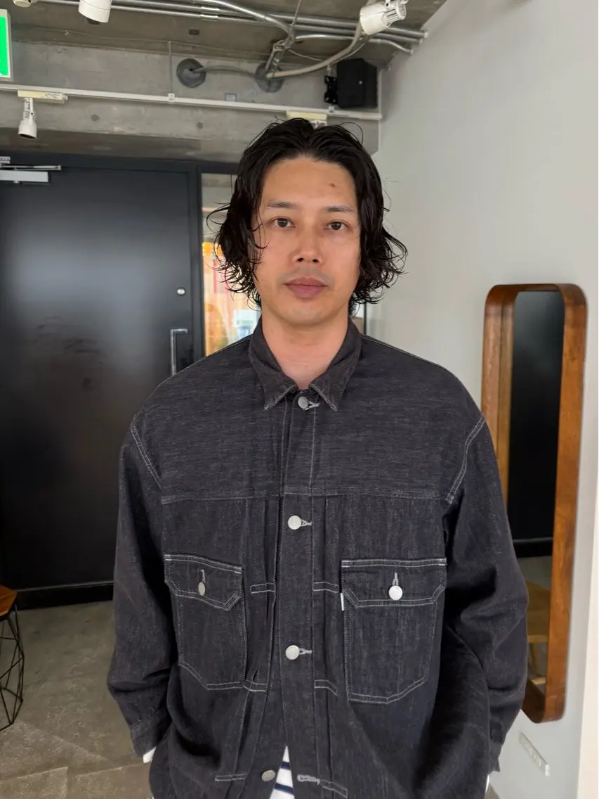 メンズ カット パーマ 高田 翔平のヘアスタイル