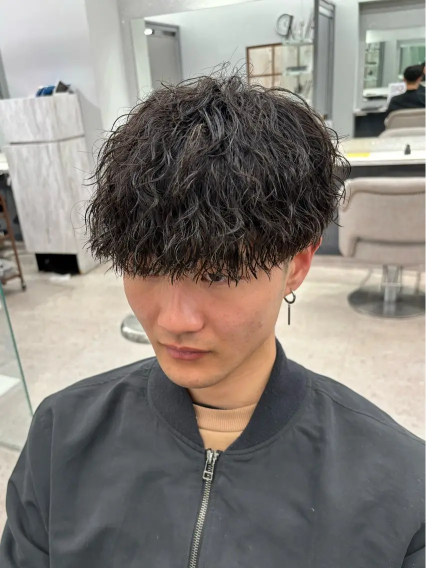 パーマ メンズ カット パーマ 🍐シャドウパーマ メンズ特化/守岡🍐のヘアスタイル
