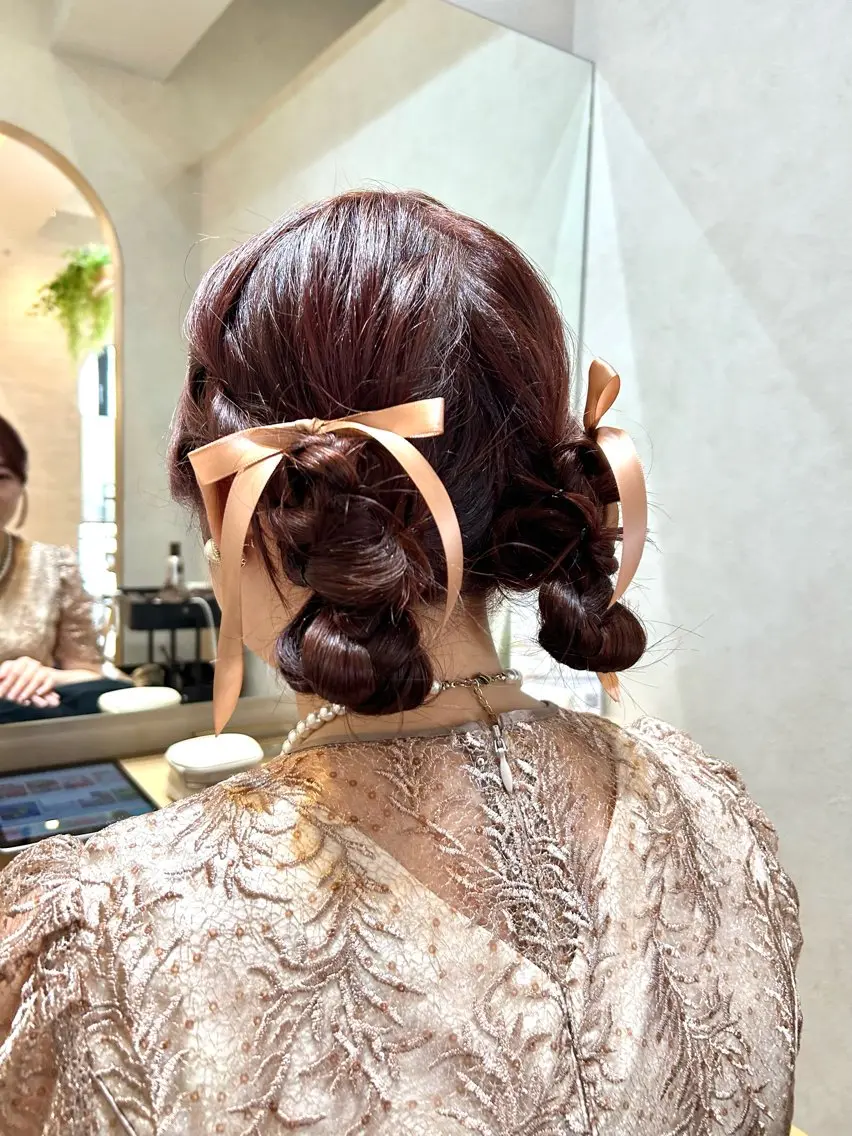 ヘアセット 児玉 りなのヘアスタイル