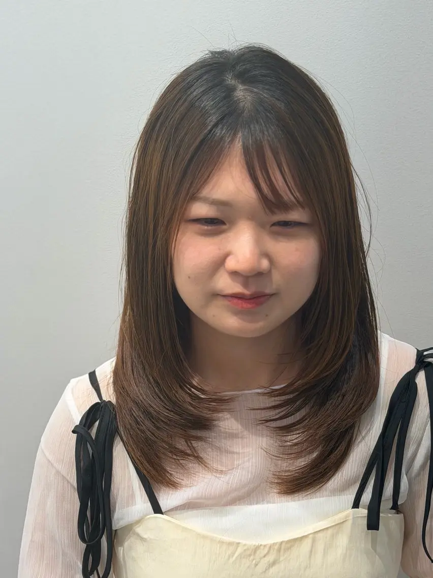 ミディアム カット 吉野 悠斗のヘアスタイル