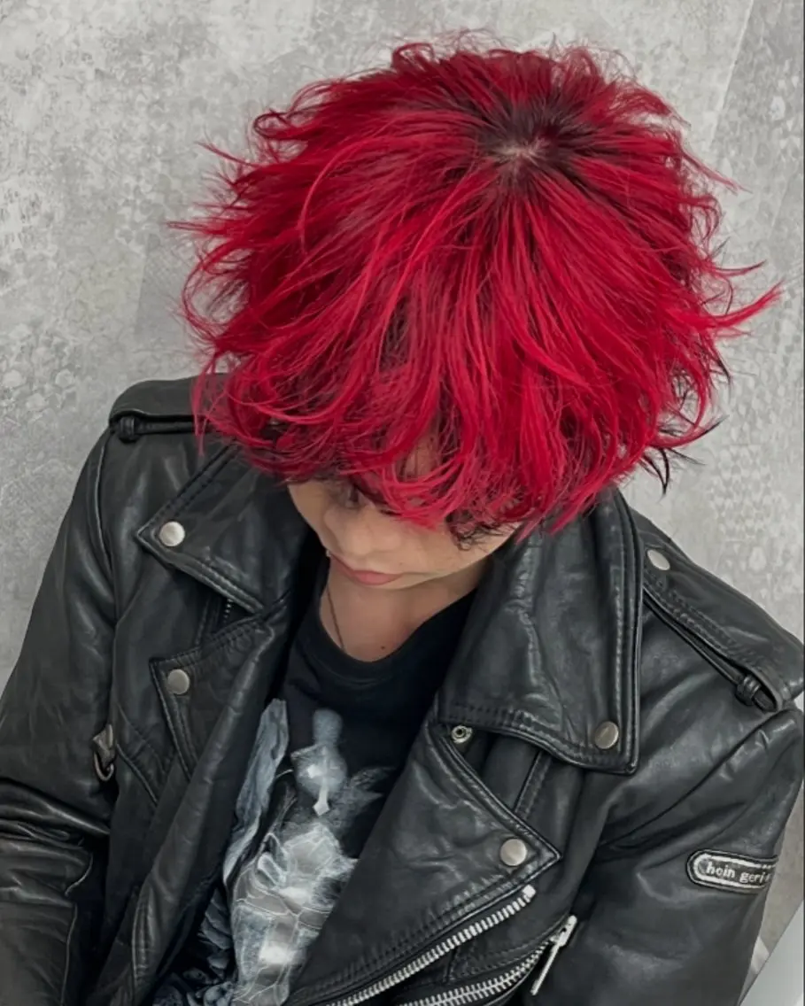 ミディアム カラー パーマ メンズ カット ヘアセット 🔥最強メンズ特化/ パーマの達人🔥風見のヘアスタイル