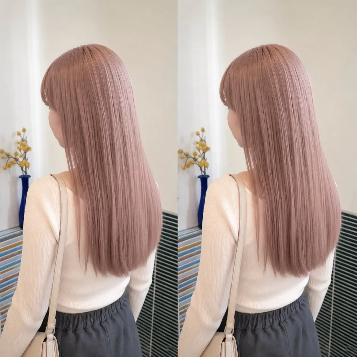 セミロング カラー ヘアカラー カラー特化/ブリーチ 梅田中崎町/あかりのヘアスタイル