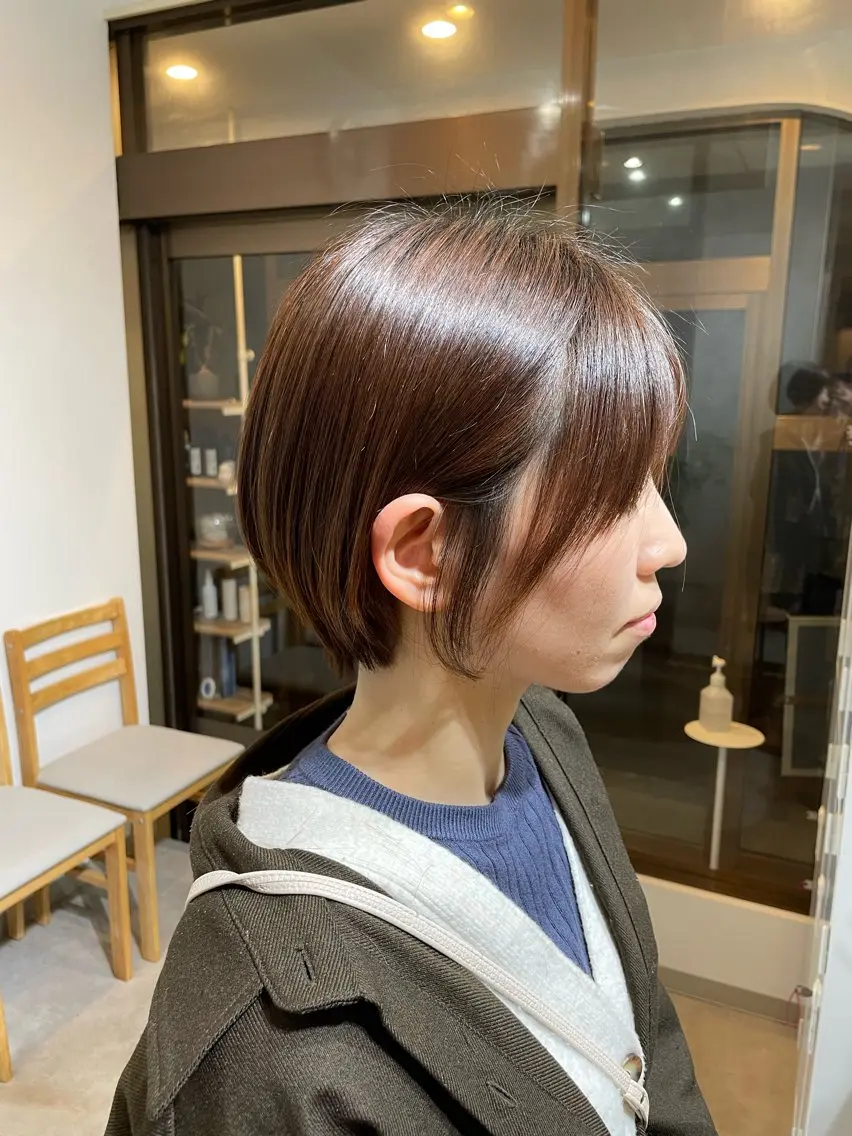 ショート ショートボブ ボブ ショートヘア やまもと けんたのヘアスタイル
