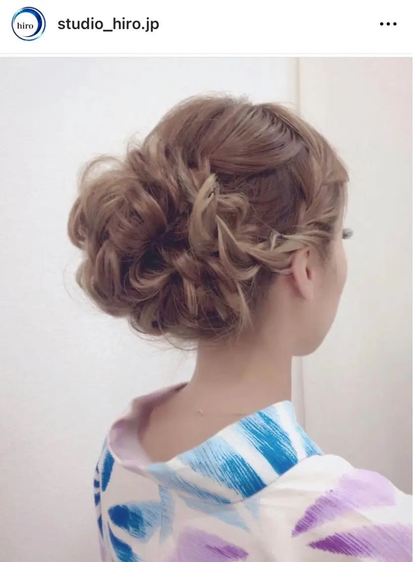 ヘアアレンジ 着物ヘア 浴衣 ヒロ(hiro) •スタジオヒロのヘアスタイル