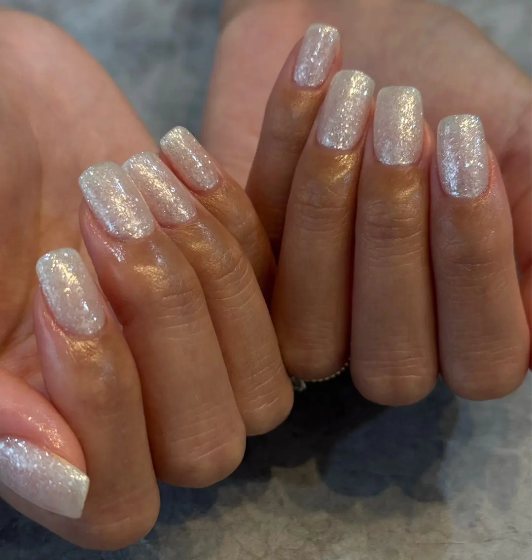 ネイル フラッシュネイル ホワイト ハンドネイル Blé nailのネイルデザイン