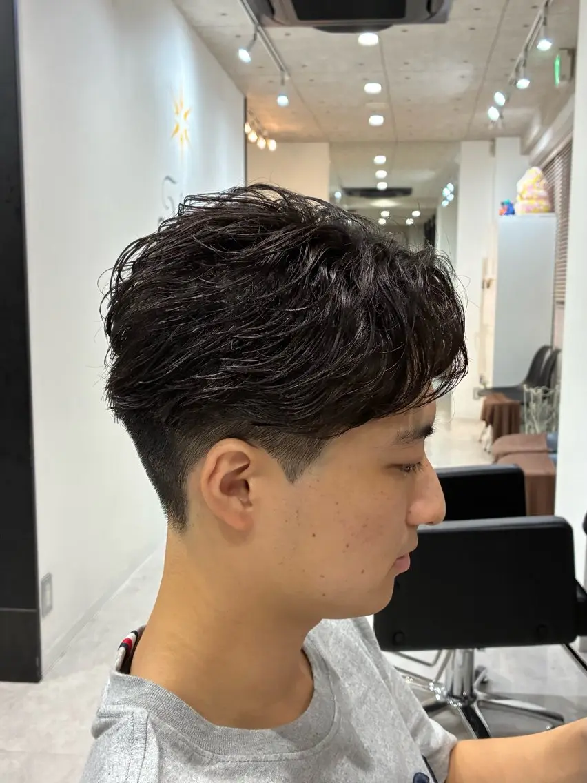 ショート パーマ メンズ カット パーマ トリートメント ヘアセット 垢抜けメンズパーマ /颯太のヘアスタイル
