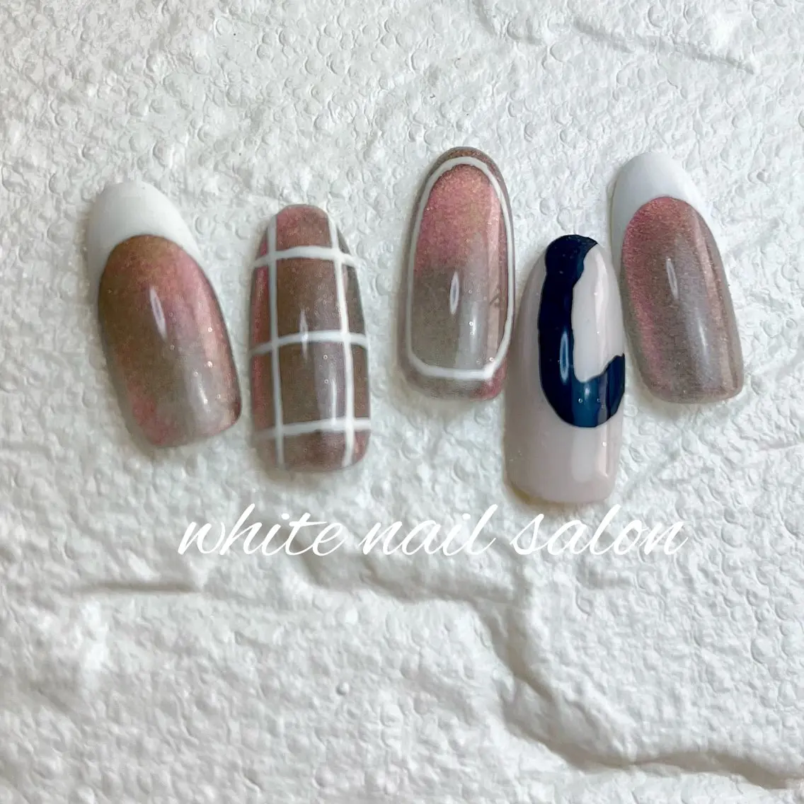 ネイル ラメ(グリッター) 持ち込み ハンドネイル white nail salonのネイルデザイン