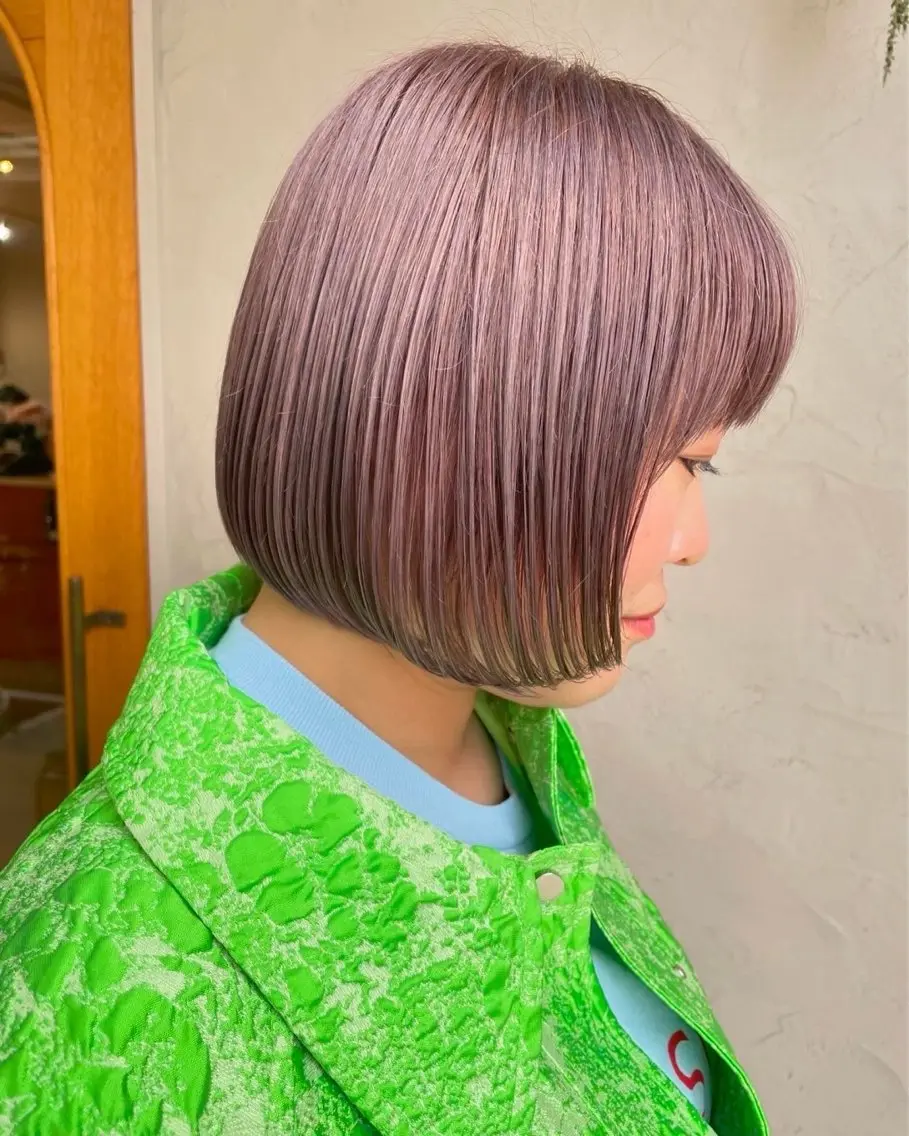 ミディアム カラー 西村 錬之介のヘアスタイル