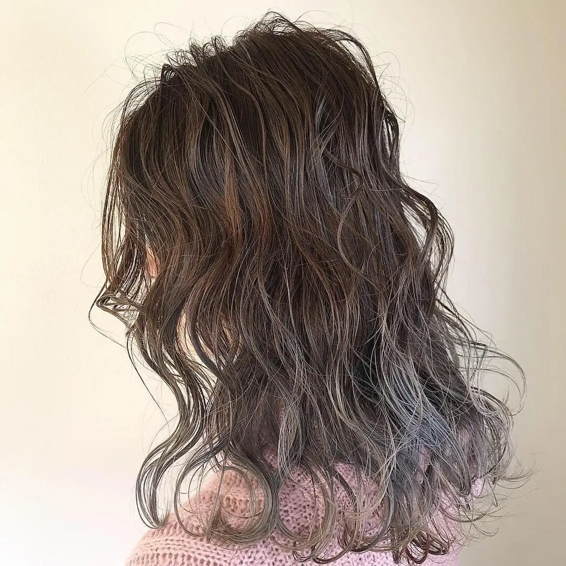 ミディアム カラー カット ヘアカラー トリートメント Lien 深井店のヘアスタイル